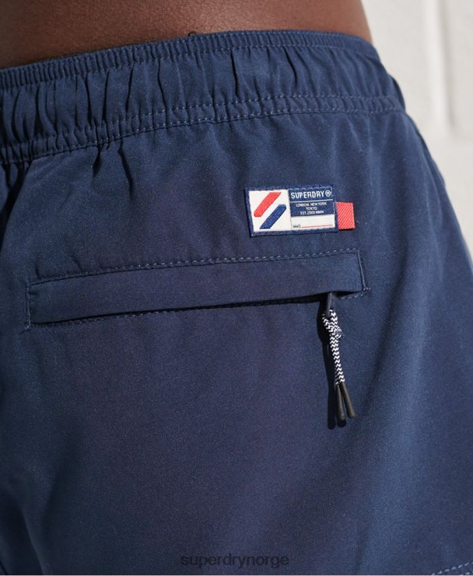 Superdry blå klær 86P46D432 tri-serien badeshorts menn