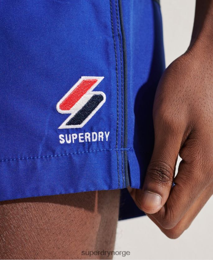 Superdry blå klær 86P46D432 tri-serien badeshorts menn