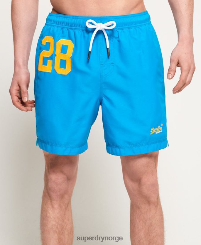 Superdry blå klær 86P46D444 vannpolo badeshorts menn