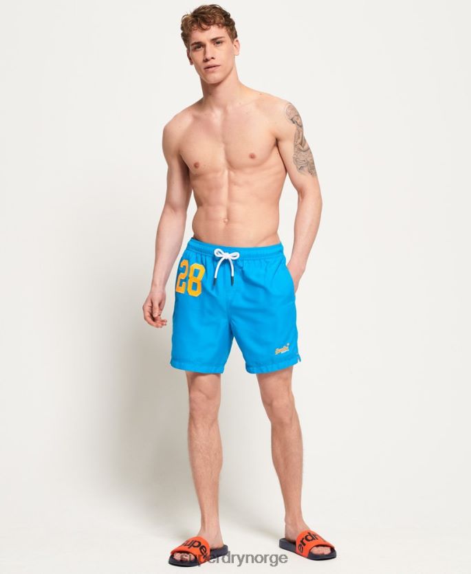 Superdry blå klær 86P46D444 vannpolo badeshorts menn