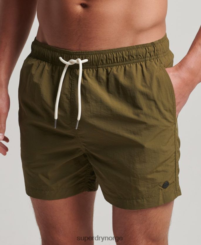 Superdry grønn klær 86P46D112 resirkulerte badeshorts menn