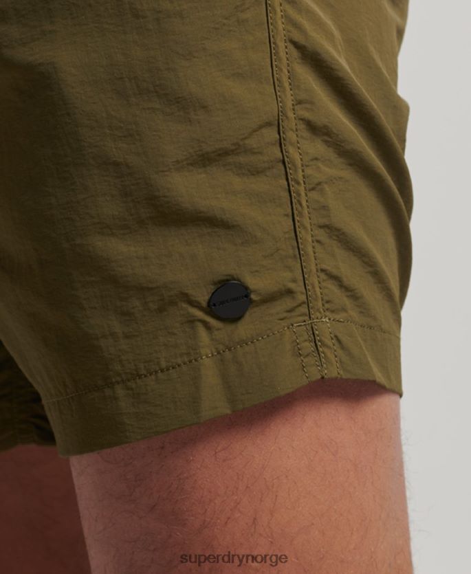 Superdry grønn klær 86P46D112 resirkulerte badeshorts menn