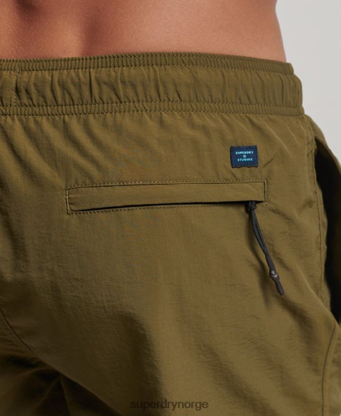 Superdry grønn klær 86P46D112 resirkulerte badeshorts menn