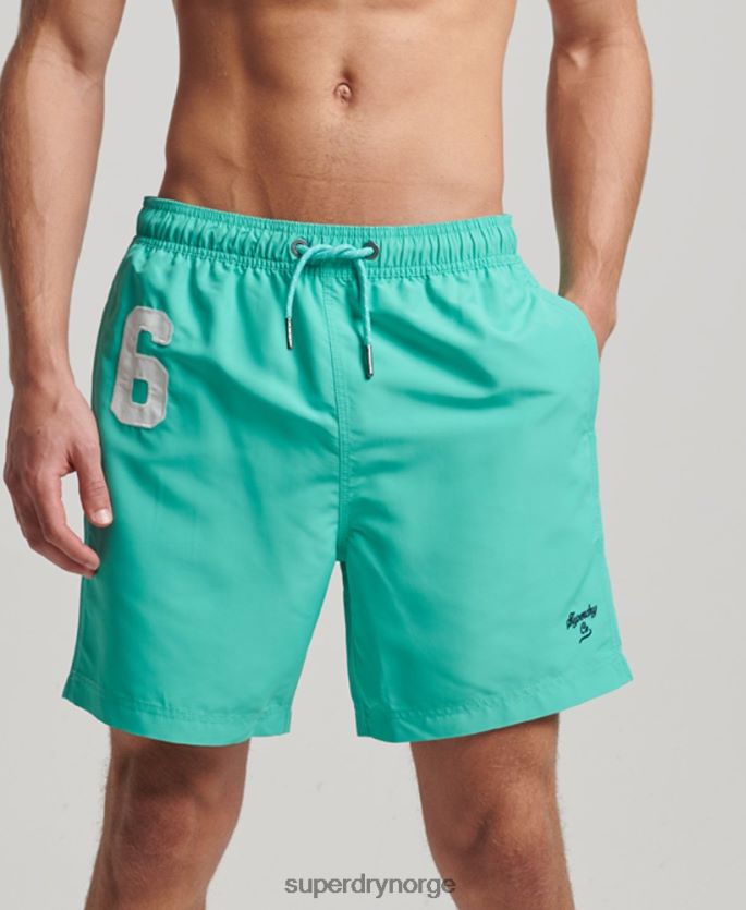 Superdry grønn klær 86P46D412 polo resirkulerte badeshorts menn