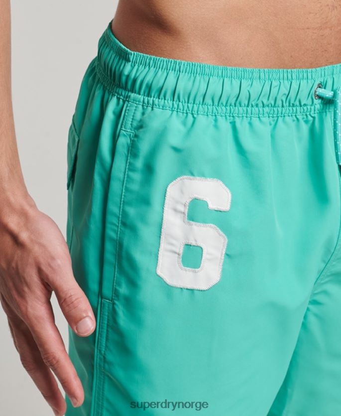 Superdry grønn klær 86P46D412 polo resirkulerte badeshorts menn