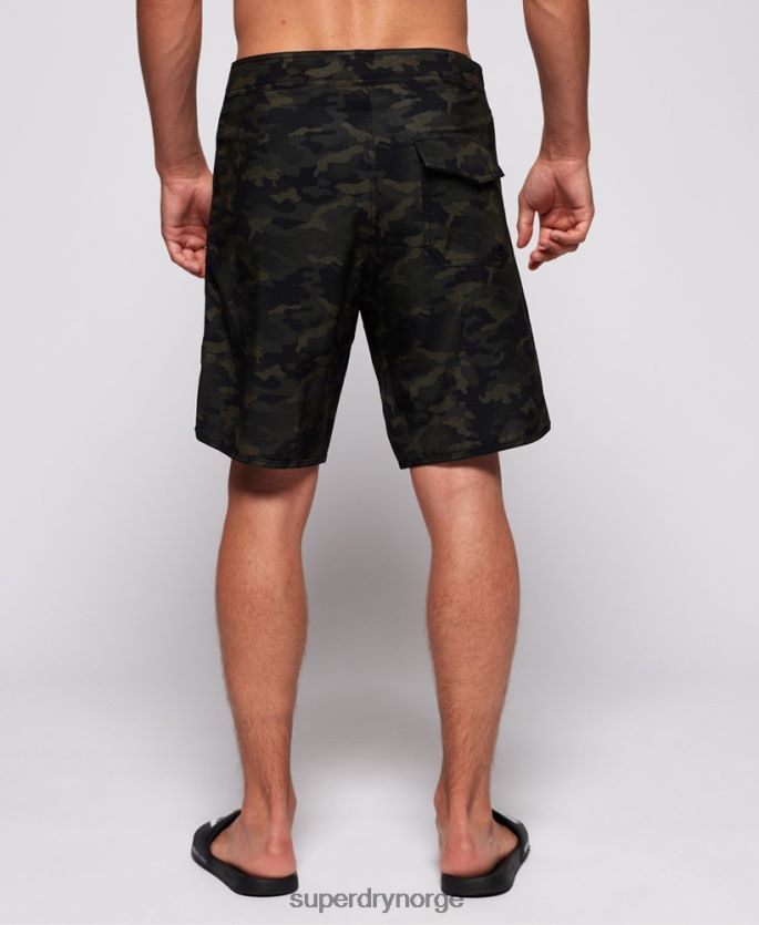 Superdry grønn klær 86P46D449 dypvannsbrettshorts menn