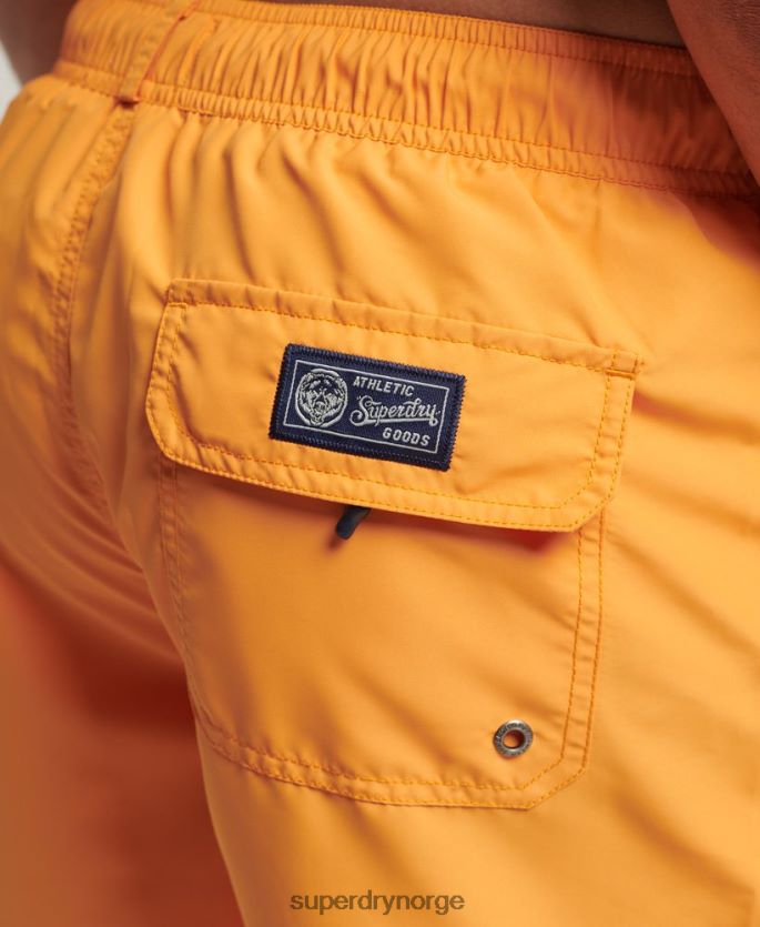 Superdry gull klær 86P46D427 vintage varsity resirkulerte badeshorts menn
