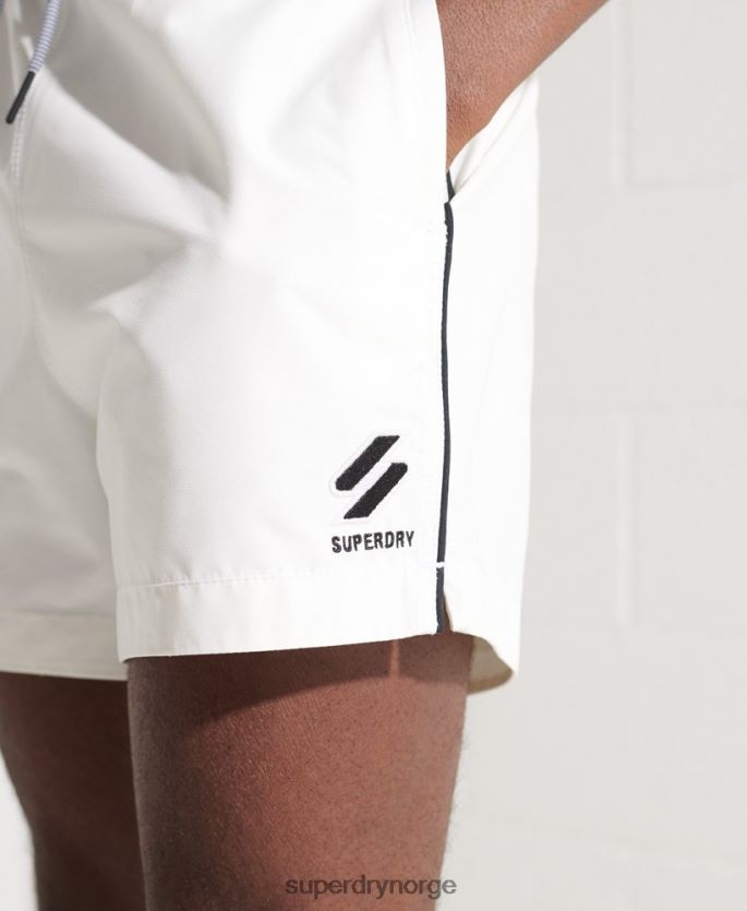 Superdry hvit klær 86P46D448 tri-serien badeshorts menn
