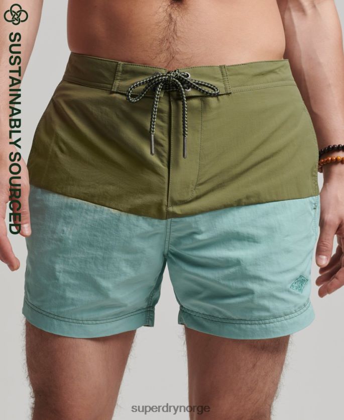 Superdry kaki klær 86P46D418 vintage resirkulerte brettshorts menn