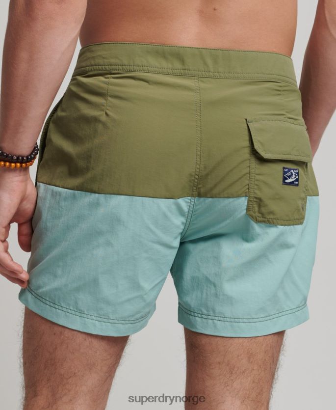 Superdry kaki klær 86P46D418 vintage resirkulerte brettshorts menn