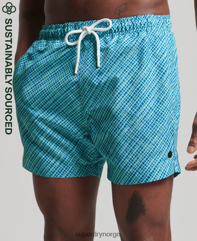 Superdry lyse blå klær 86P46D443 studios resirkulerte badeshorts menn