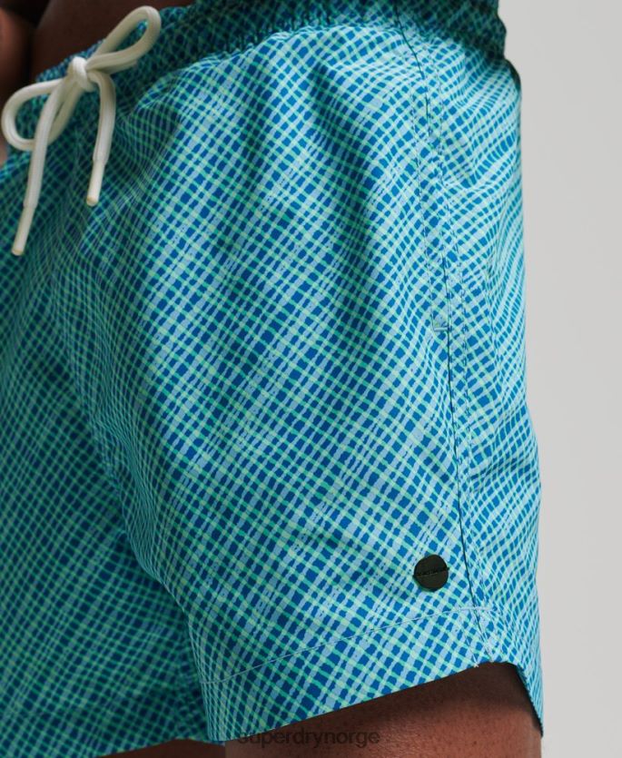 Superdry lyse blå klær 86P46D443 studios resirkulerte badeshorts menn