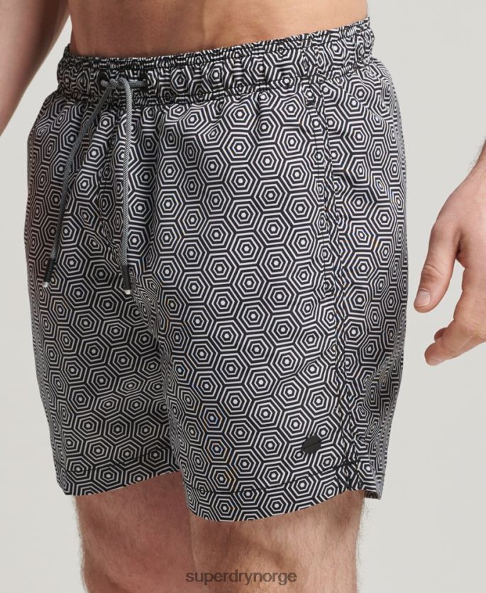 Superdry mørk grå klær 86P46D431 studio badeshorts menn