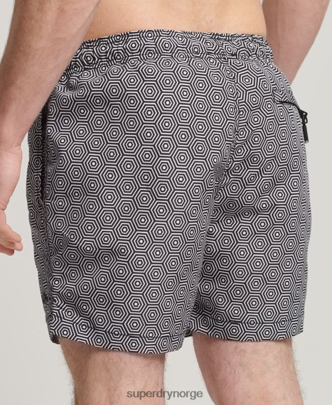 Superdry mørk grå klær 86P46D431 studio badeshorts menn