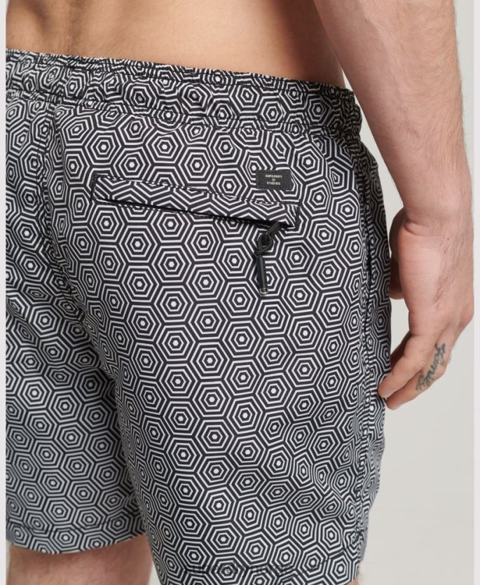 Superdry mørk grå klær 86P46D431 studio badeshorts menn