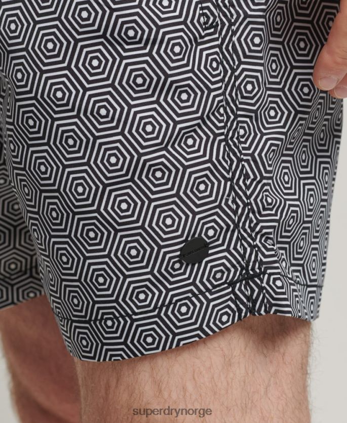 Superdry mørk grå klær 86P46D431 studio badeshorts menn