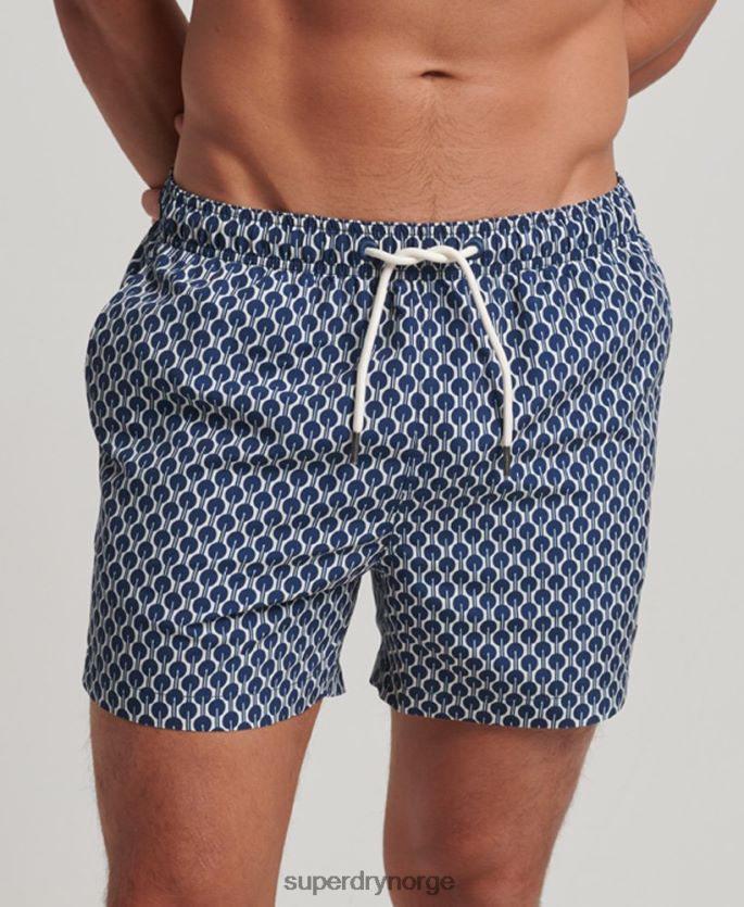 Superdry marinen klær 86P46D387 resirkulerte badeshorts menn