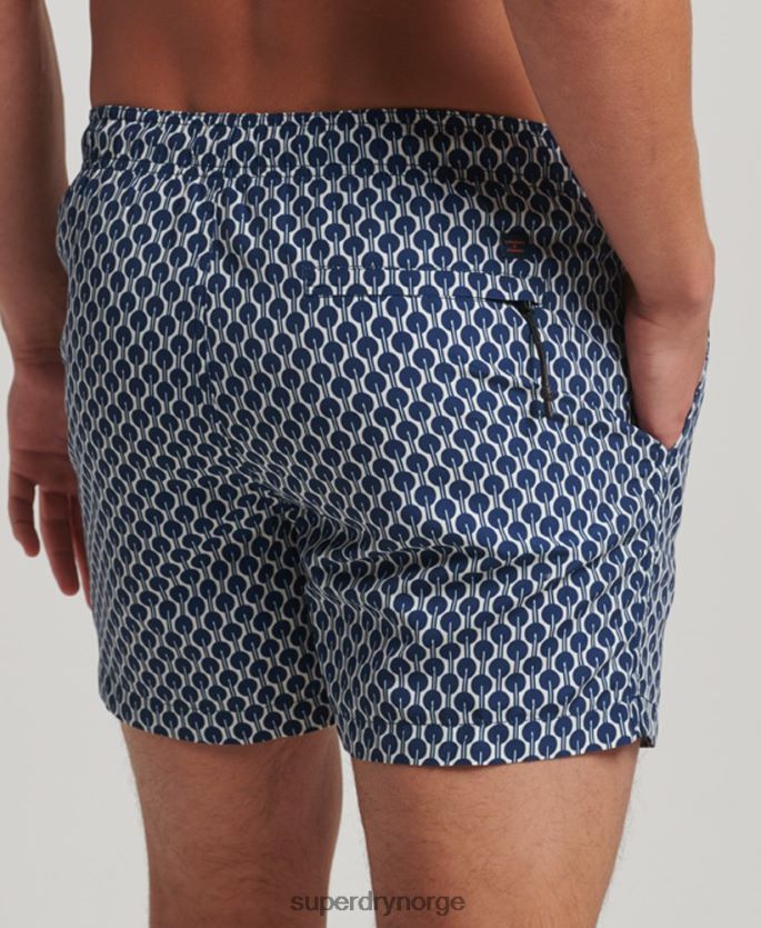 Superdry marinen klær 86P46D387 resirkulerte badeshorts menn
