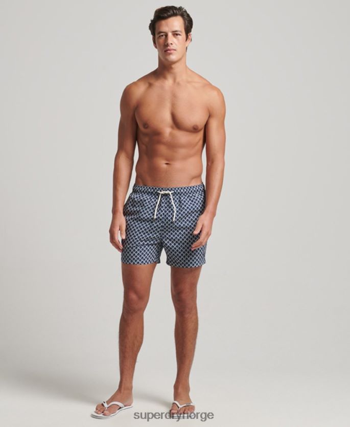 Superdry marinen klær 86P46D387 resirkulerte badeshorts menn
