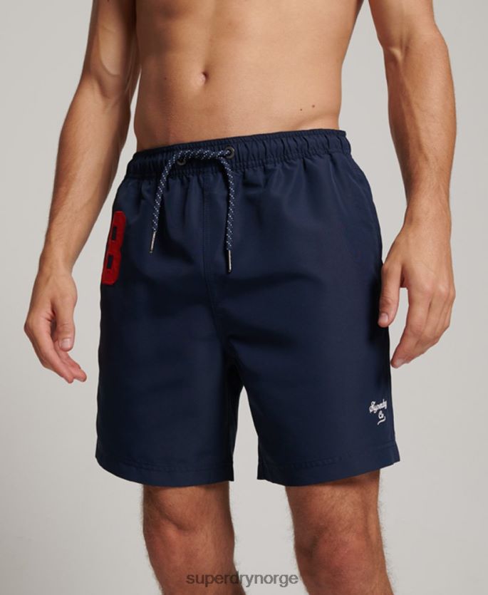 Superdry marinen klær 86P46D389 polo resirkulerte badeshorts menn