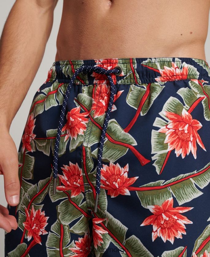 Superdry marinen klær 86P46D404 Hawaiian resirkulert badeshorts menn