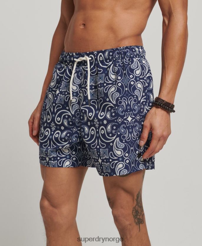 Superdry marinen klær 86P46D408 resirkulerte badeshorts menn