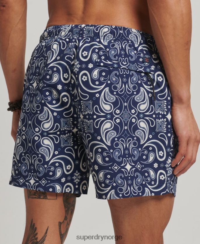 Superdry marinen klær 86P46D408 resirkulerte badeshorts menn