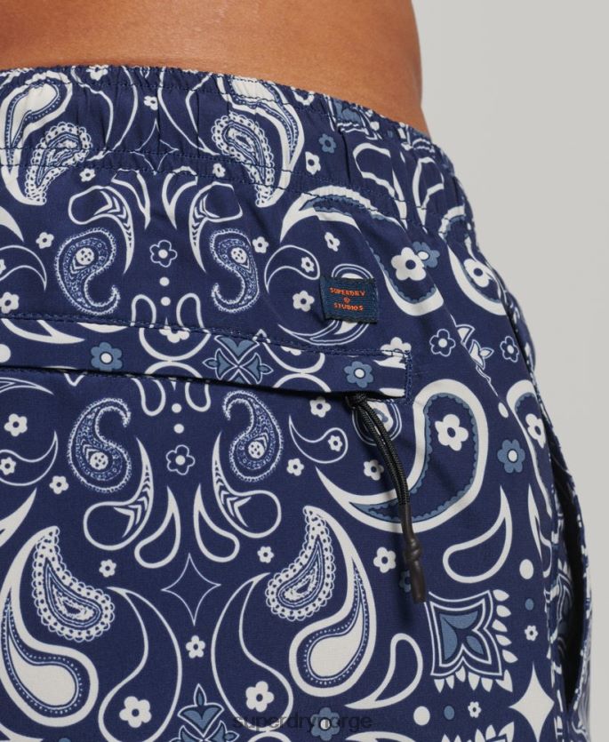 Superdry marinen klær 86P46D408 resirkulerte badeshorts menn