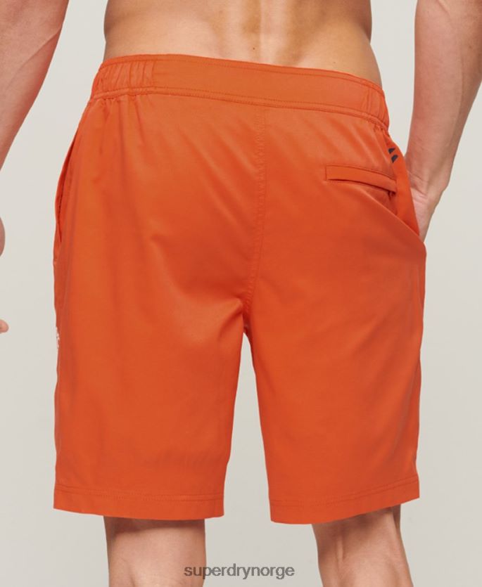Superdry oransje klær 86P46D13 sportsklær resirkulerte brettshorts menn