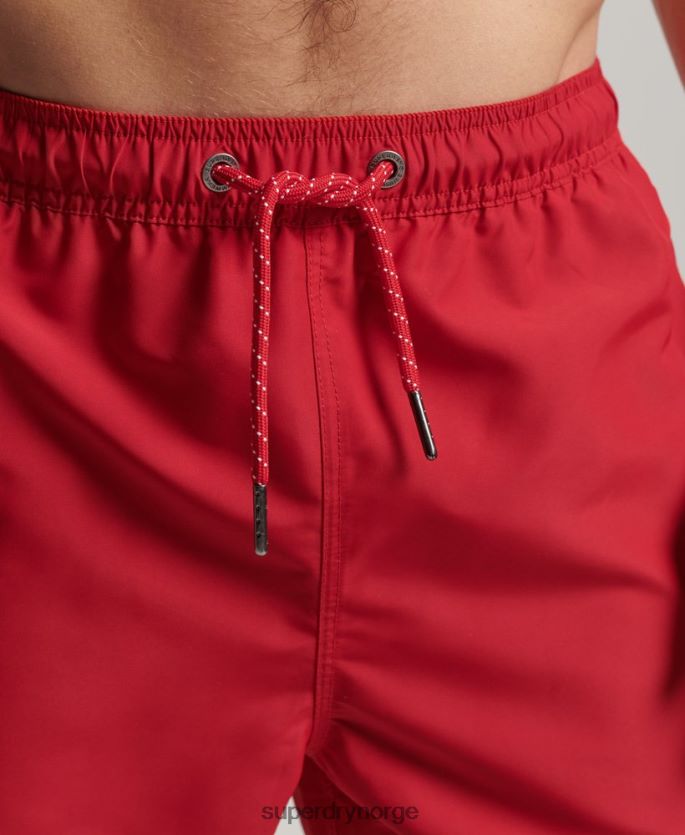 Superdry rød klær 86P46D402 polo resirkulerte badeshorts menn