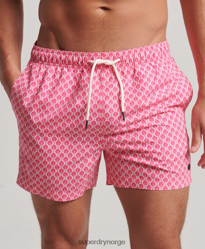 Superdry rosa klær 86P46D388 resirkulerte badeshorts menn