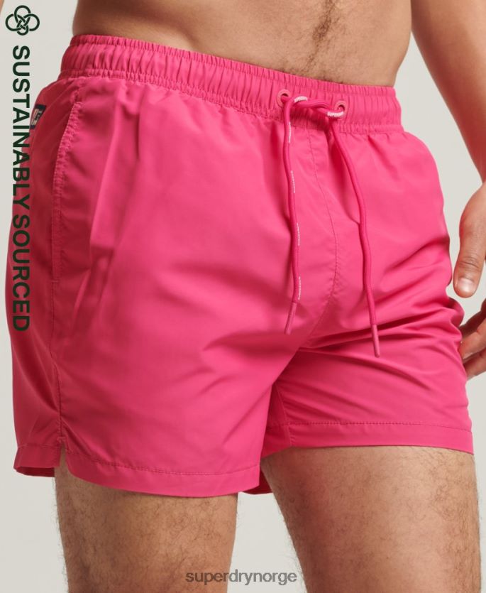 Superdry rosa klær 86P46D435 kode essensielle 15 tommers resirkulerte badeshorts menn