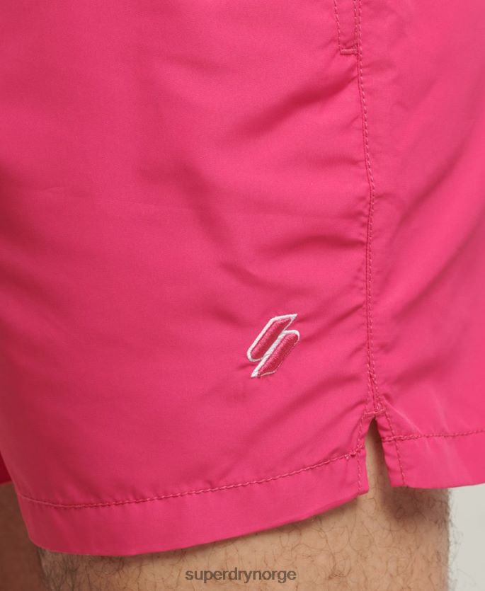 Superdry rosa klær 86P46D435 kode essensielle 15 tommers resirkulerte badeshorts menn