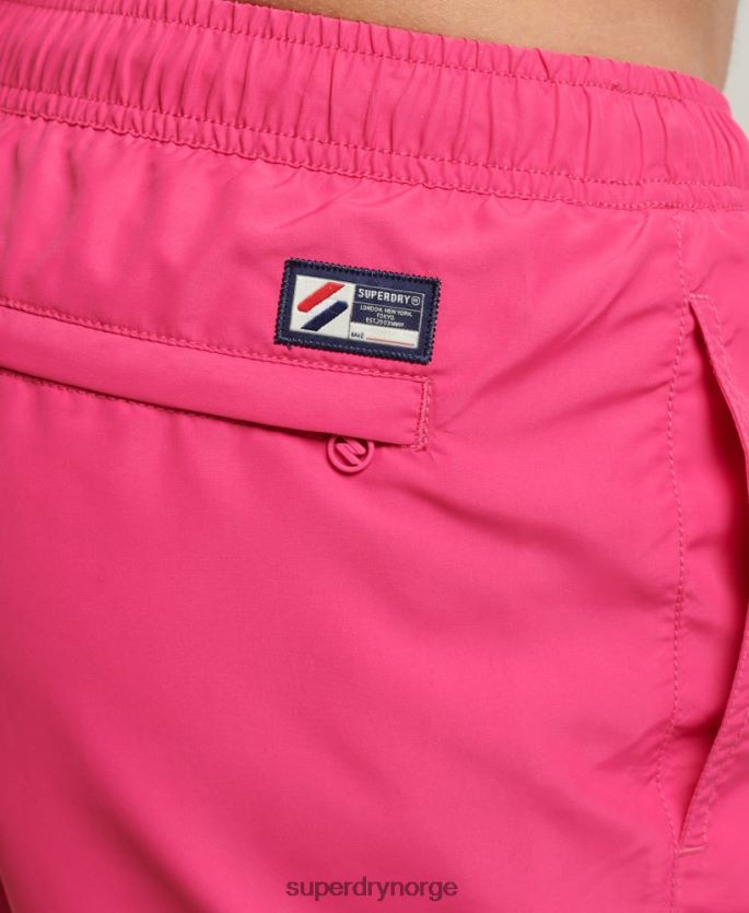 Superdry rosa klær 86P46D435 kode essensielle 15 tommers resirkulerte badeshorts menn
