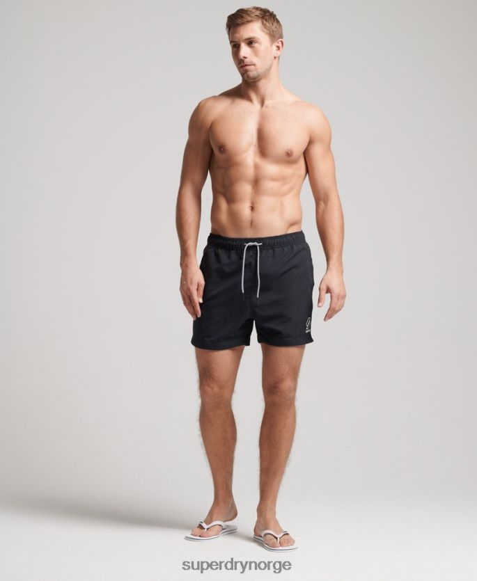 Superdry svart klær 86P46D420 tri-serien badeshorts menn