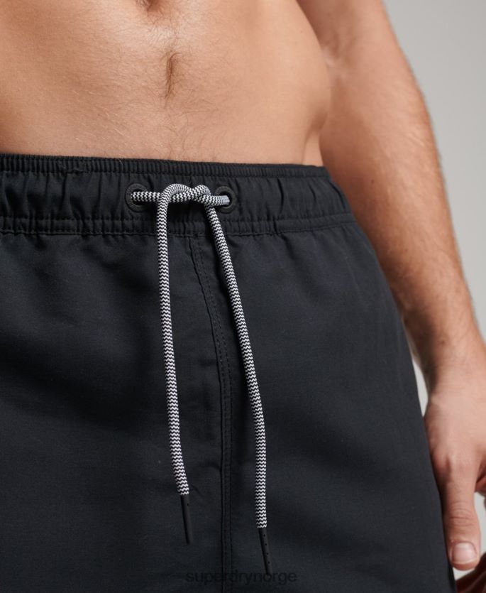 Superdry svart klær 86P46D420 tri-serien badeshorts menn