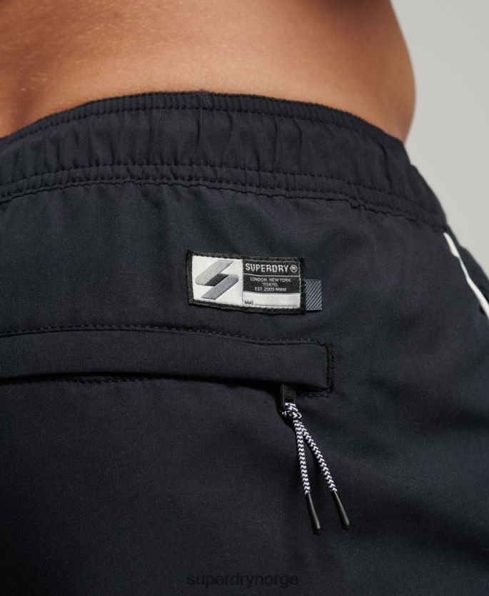 Superdry svart klær 86P46D420 tri-serien badeshorts menn