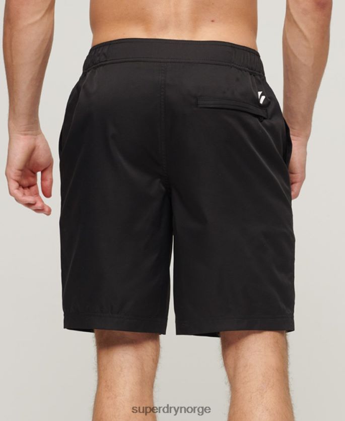Superdry svart klær 86P46D57 sportsklær resirkulerte brettshorts menn