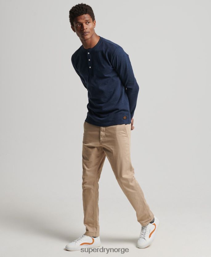 Superdry beige klær 86P46D6474 offiserer slim chino bukser menn