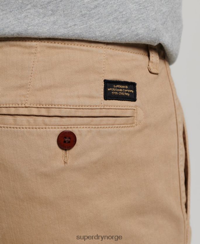 Superdry beige klær 86P46D91 offiserer slim chino bukser menn