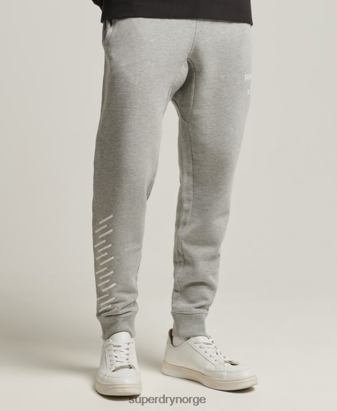 Superdry grå klær 86P46D6361 kode kjernesport joggere menn