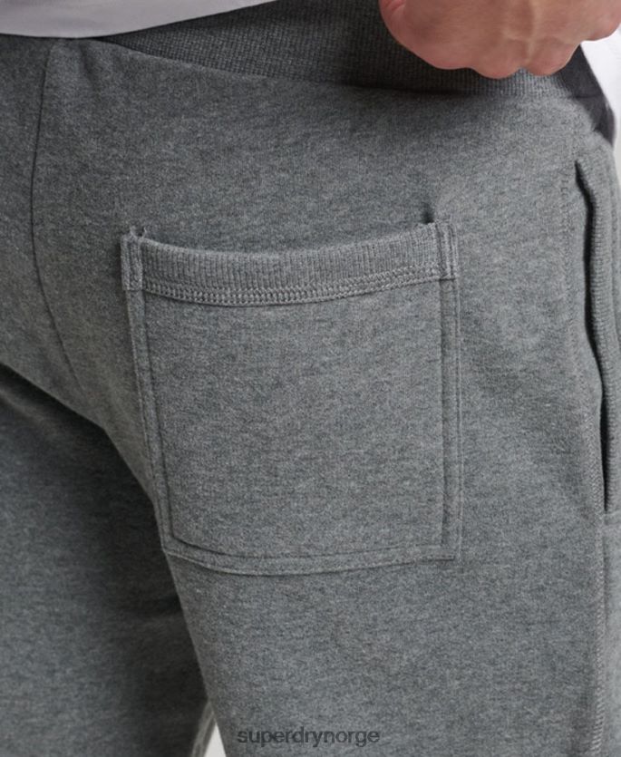 Superdry grå klær 86P46D6483 vintage logobroderte joggebukser menn