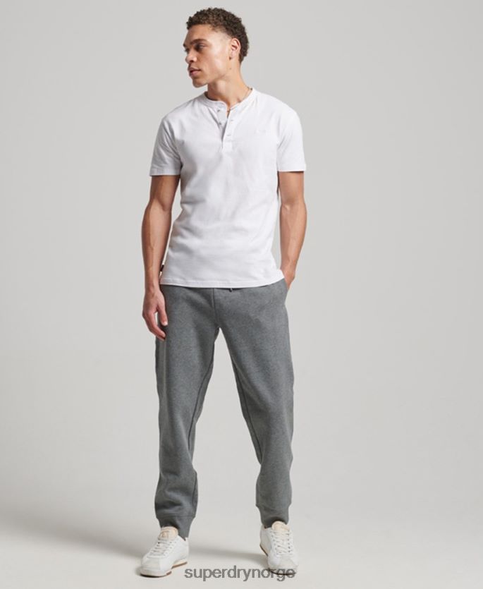 Superdry grå klær 86P46D6483 vintage logobroderte joggebukser menn