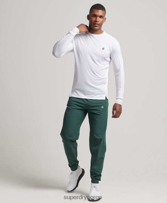 Superdry grønn klær 86P46D5382 stretch vevde joggebukser menn