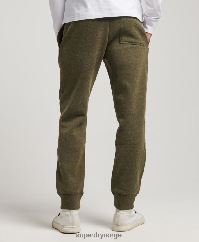 Superdry kaki klær 86P46D6468 vintage logobroderte joggebukser menn