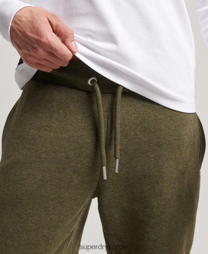 Superdry kaki klær 86P46D6468 vintage logobroderte joggebukser menn