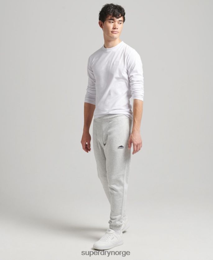Superdry lysegrå klær 86P46D6373 vintage 90-talls terrengjoggere menn