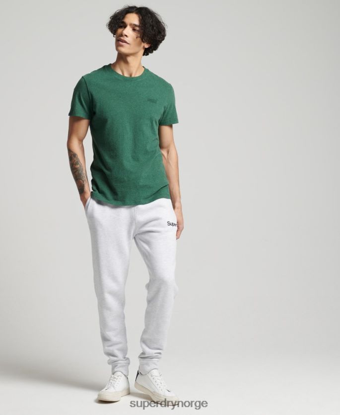 Superdry lysegrå klær 86P46D6422 klassiske joggebukser med kjernelogo menn
