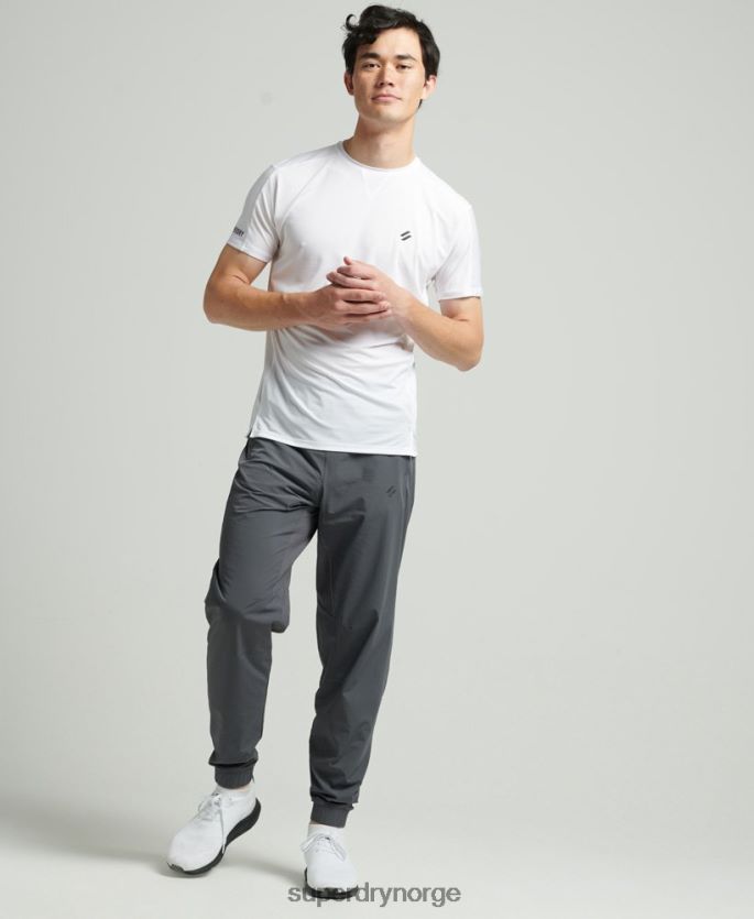 Superdry mørk grå klær 86P46D5402 stretch vevde joggebukser menn