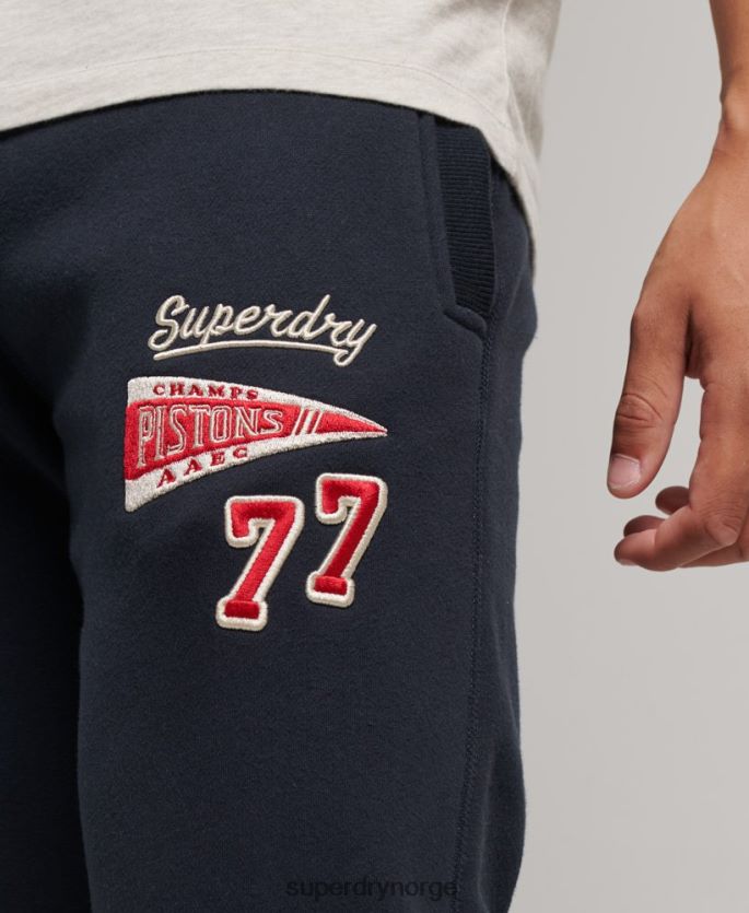 Superdry marinen klær 86P46D6496 college-logo slim fit joggebukser med mansjett menn